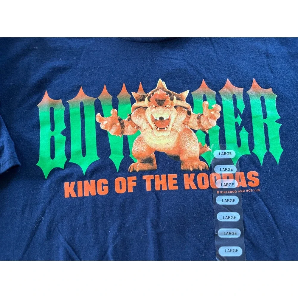 The‎ Super Mario Bros. Movie Bowser T-Shirt Lg - Picture 2 of 6